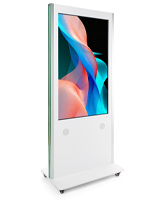 Interactive digital display with durable aluminum construction