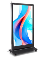 Digital poster screen with 65 inch stretch screen size