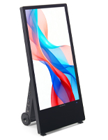 Indoor Mobile Digital Signage A-Frame with 43 inch screen size