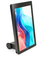 Portable outdoor digital signage with a-frame design