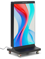 Foldable LED poster with vibrant colorful display