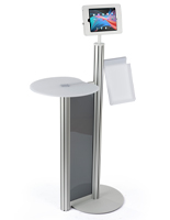 iPad Display Table with Brochure Pocket
