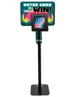 Interactive iPad station with custom graphics and locked enclosure 