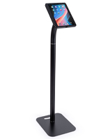 iPad pro floor stand holder with anti-theft enclosure