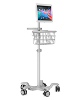 Mobile tablet cart for Surface Pro with two year limited warranty