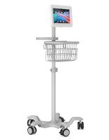 Medical tablet cart for Galaxy Tab with two year limited warranty