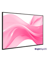 Digital advertising screen with a 65 inch screen size option