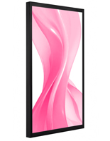 Outdoor digital signage display with a weight of 88.1 pounds
