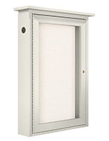 Outdoor menu display case with a weight of 24 pounds