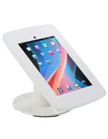 White iPad Checkout Stand with 2 Faceplate Options