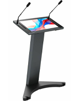 Smart digital podium with multiple audio output interfaces