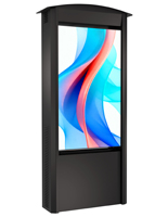 Outdoor digital signage display with two color options to choose from