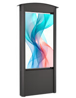 Outdoor digital kiosk with IP66 weather-resistant rating