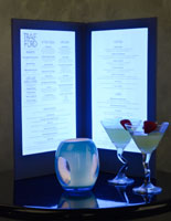 Back Lit Menu