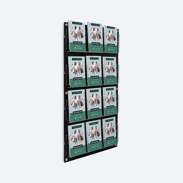 Brochure holder for promotional pamphlets