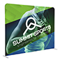Tension fabric trade show displays with digitally printed artwork