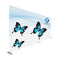 Snap frame stretch fabric tube display wall
