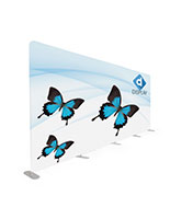 20’ modular tension fabric backwall graphics with full color printing 
