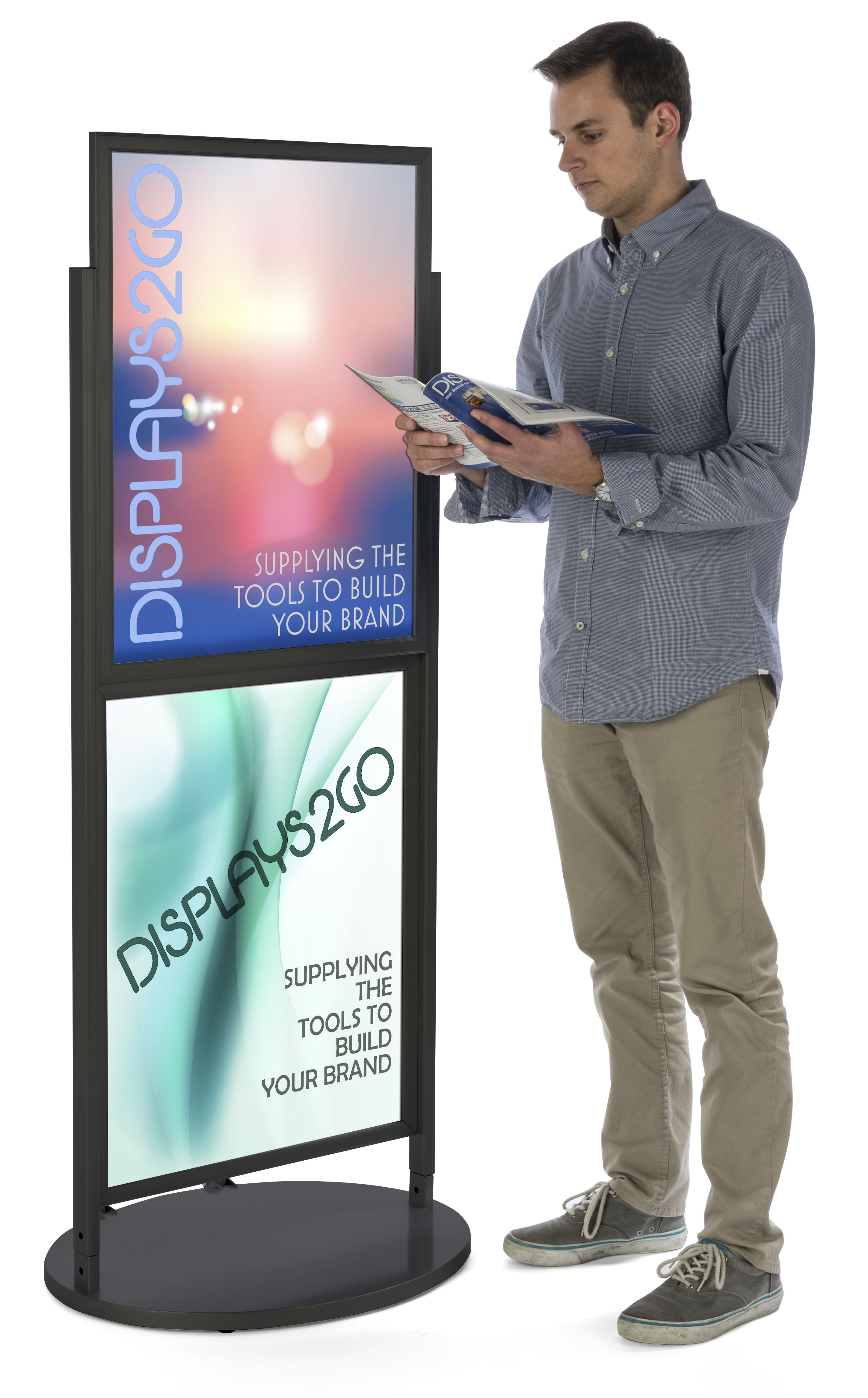 Dual Poster Display | Displays2Go