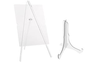 Workshop Series Large Plate Easel for Counter, 14-inch - Clear