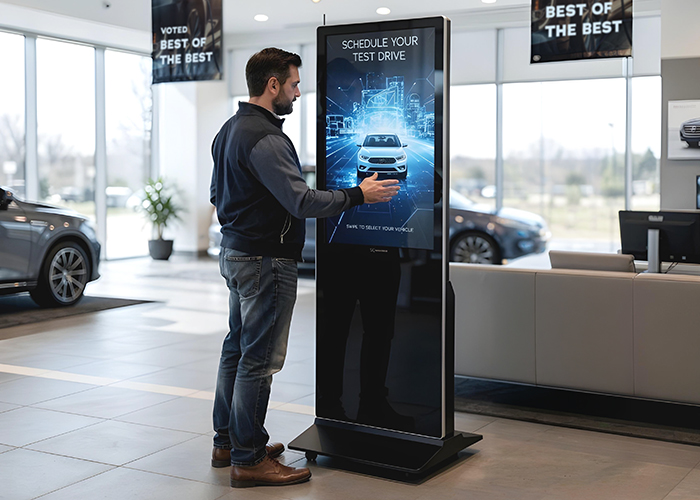 interactive digital signage for retail use