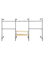 Pipe Wall Mounted Outrigger System with 3 Connected Units