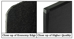 portable boards with closed, top quality edge