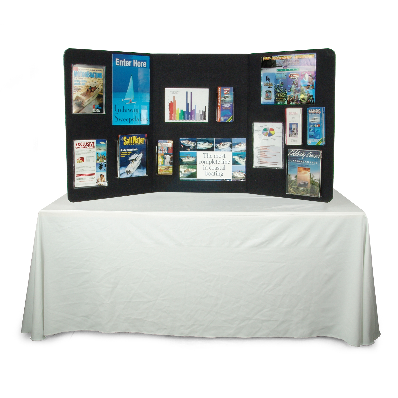 Hook-and-Loop Folding Board Only with Header – DoTradeshow