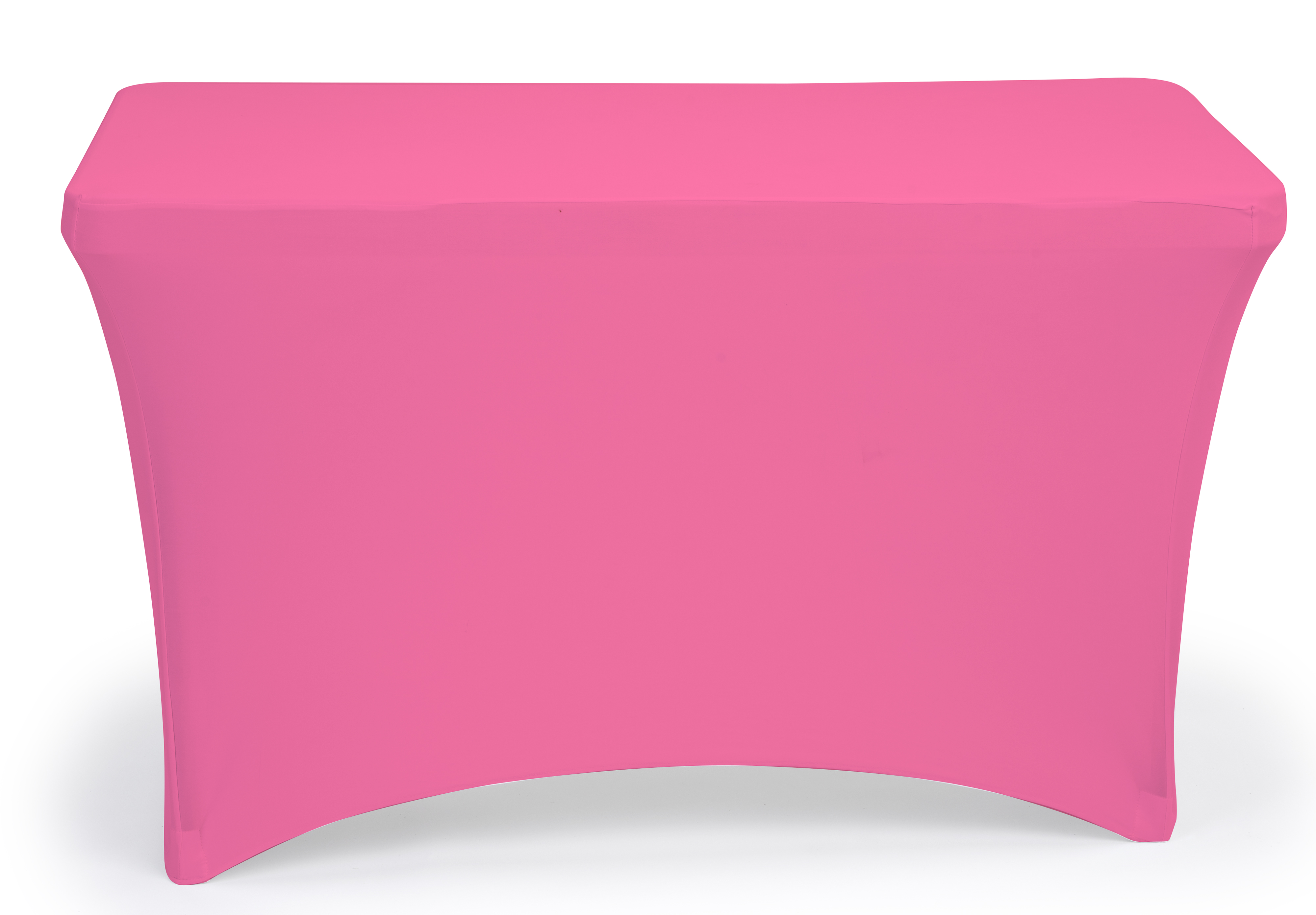 4', 6' or 8' Spandex Table Cloth, Stretch Fit Design w/ Open Back - Solid Color - Image 2
