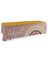 Custom table covers with edge-to-edge printing 
