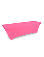 Stretch table cloth with wrinkle resistant design
