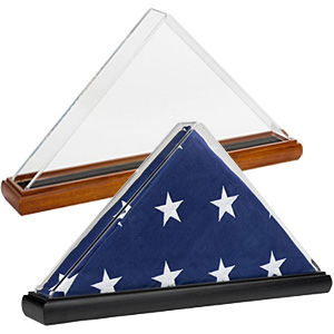 Triangle Memorial Flag Display Cases | Veteran's Honor Boxes