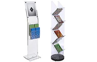 Clear Acrylic Literature Stands