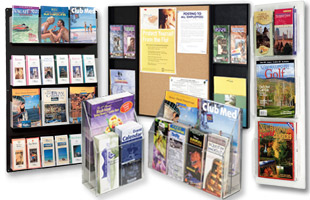 Adjustable Multi-Pocket Brochure Holders