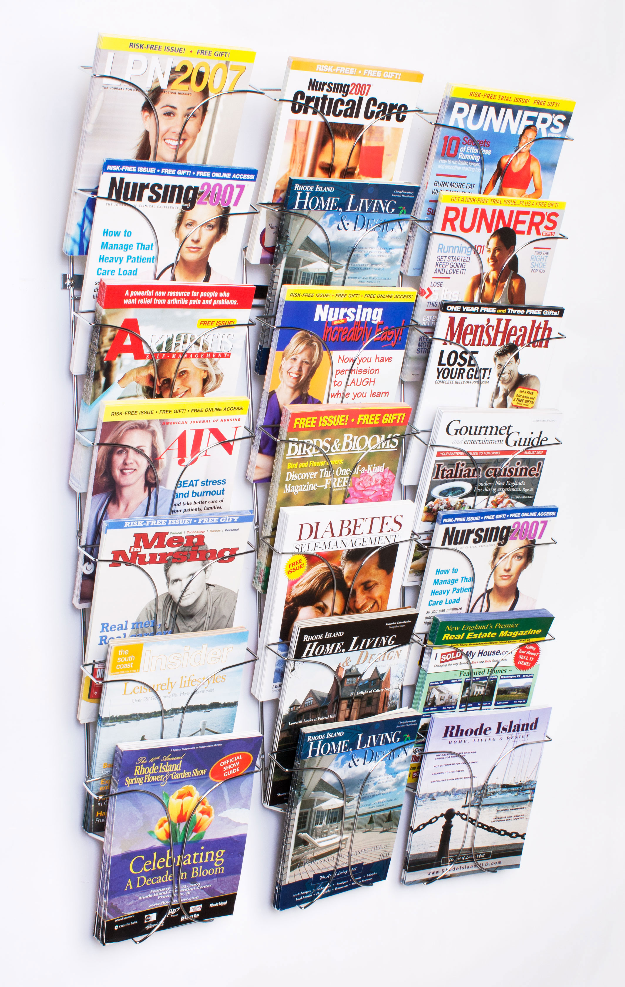Magazine Rack Signs Wall Wire Magazine Rack | Displays2go | Displays2Go