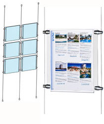8.5x11 floor to ceiling cable displays