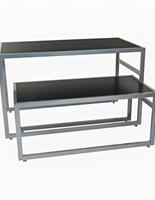 Set of two nesting display tables