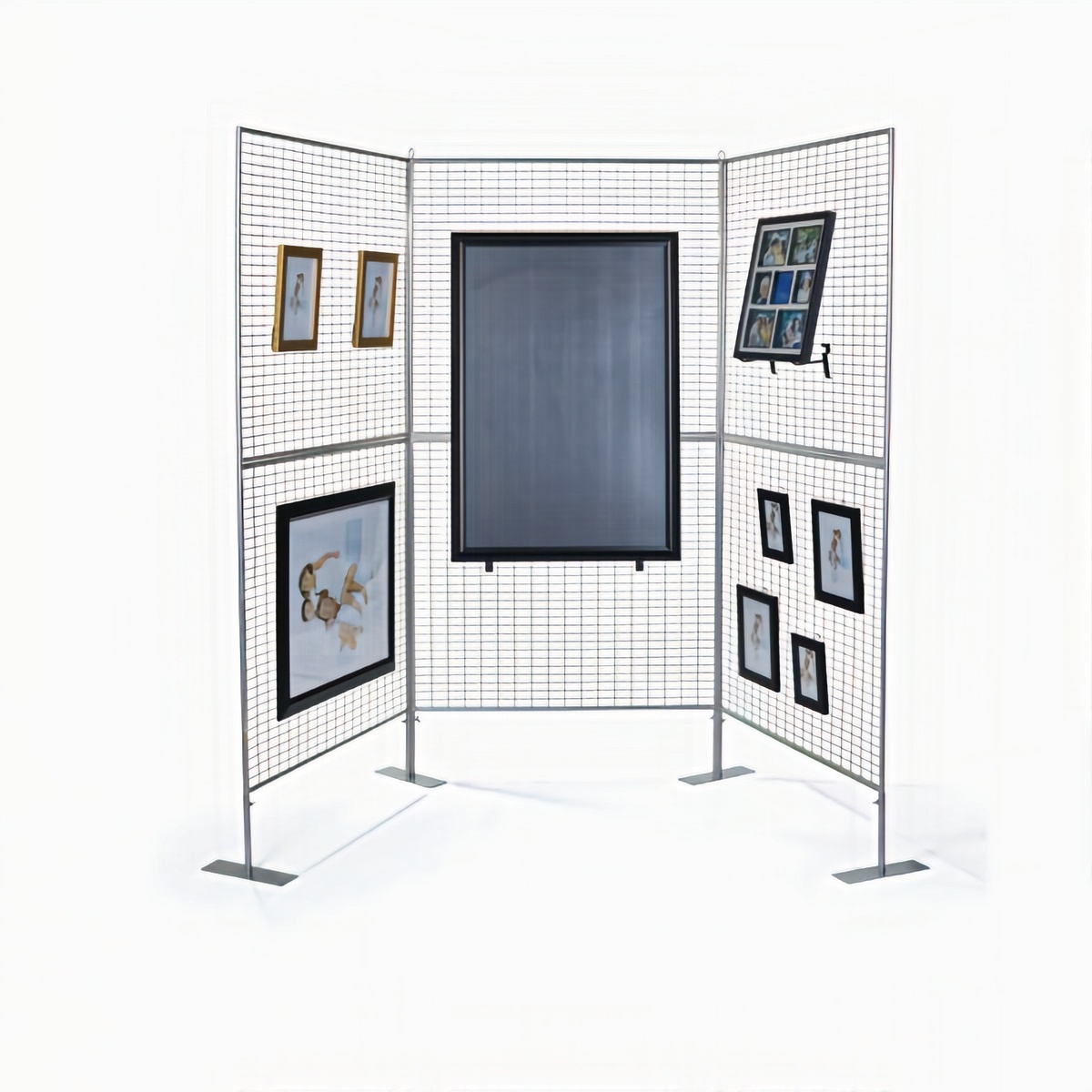 Wire Mesh Art Display Booth, 2-9 Panels