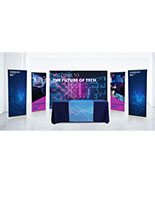 20' trade show display package on display