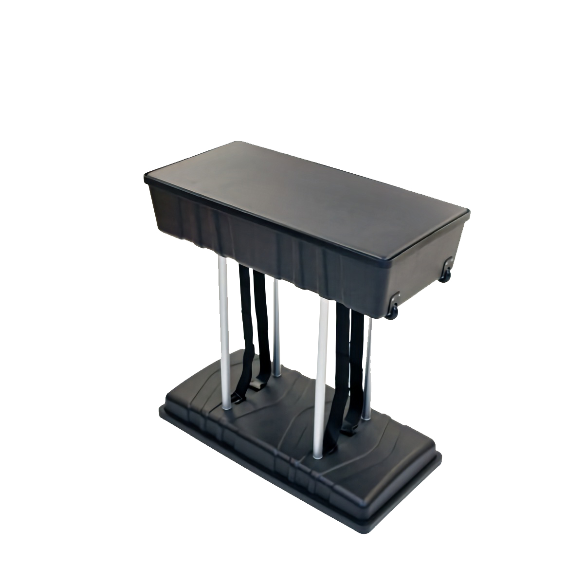 Smart Case Podium Shipping Container with Wheels for Trade Show Exhibits - Black - Image 7