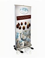 Custom printed Outdoor Pro Retractable Banner Stand with double-sided graphics