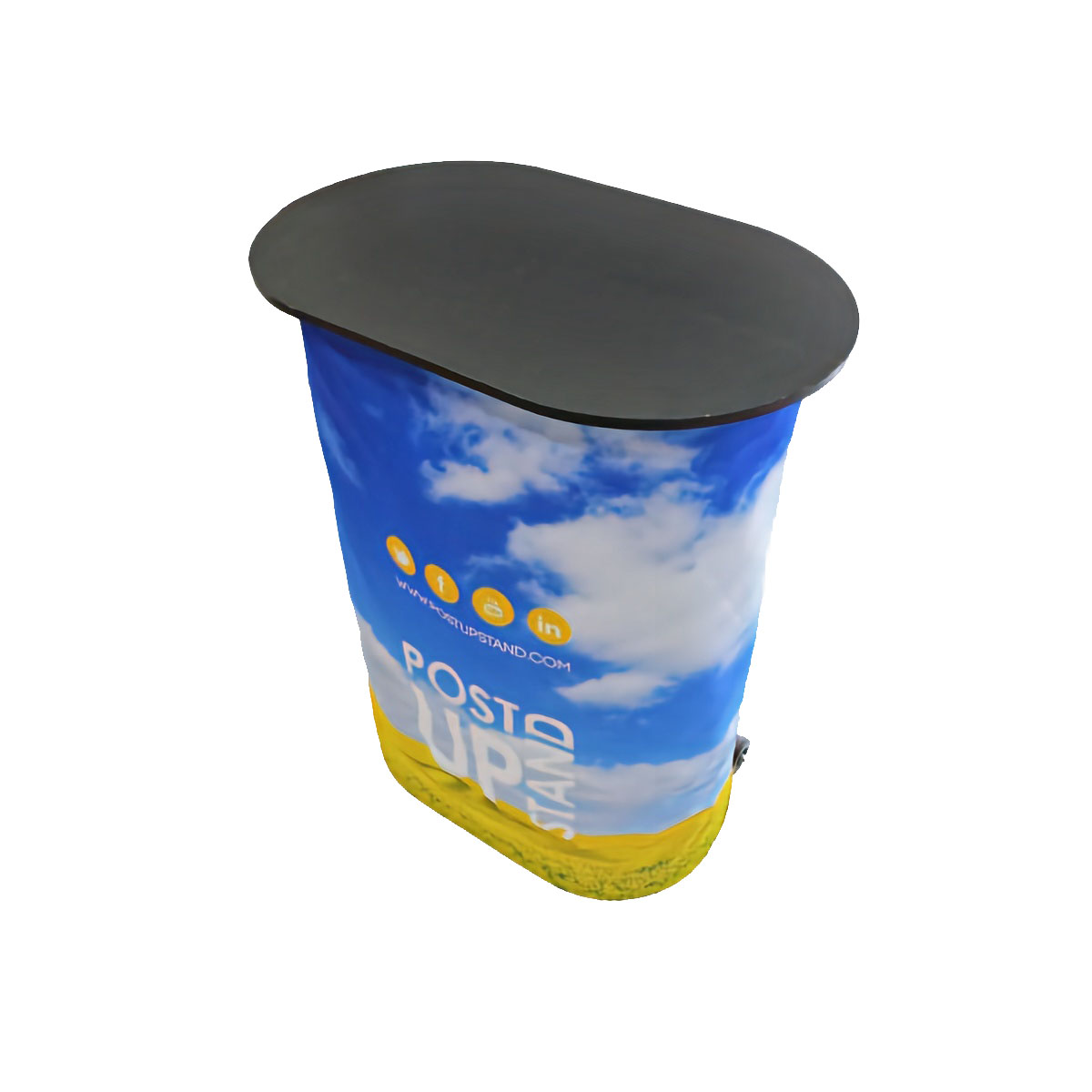 Oval Display with Countertop | Full Color Graphics | Displays2Go