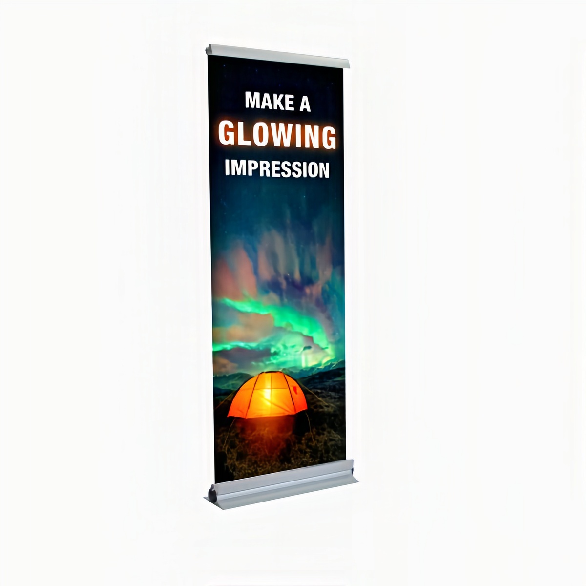 gås håndvask flertal Glow Retractable Banner Stand | Light Up Banner Stand