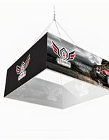 Custom hanging trade show square banner