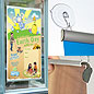 poster hangers for storefront window use