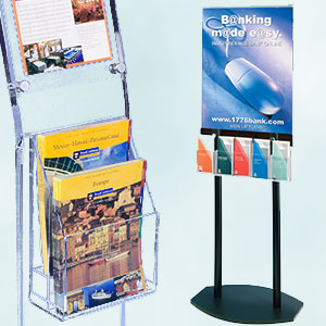 Plastic Magazine Stands | Floor Standing Shelves, Kiosks & Racks