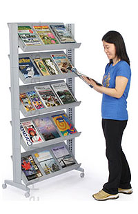acrylic magazine stand