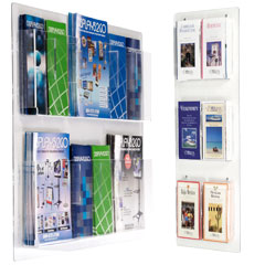 acrylic wall mount brochure holders