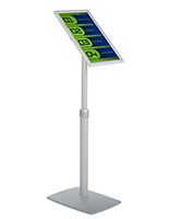 Adjustable sign holder measures up to 51 inches tall