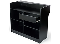Height adjustable storeage desk 